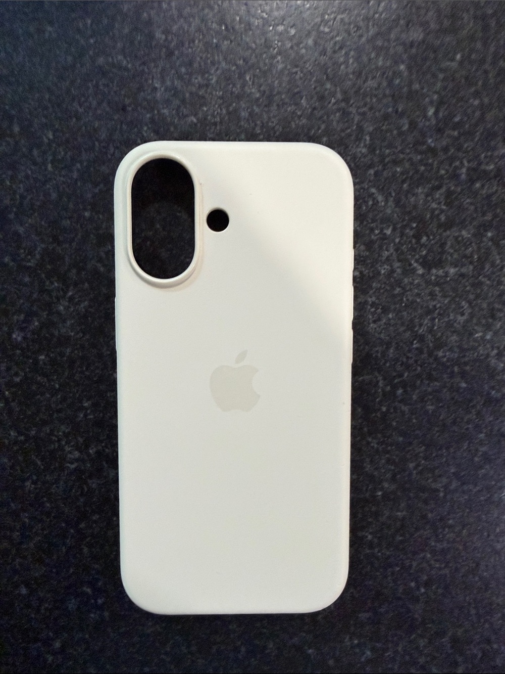 iPhone 17 Apple White Silicone iPhone Case with Apple Logo